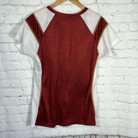 Washington Redskins NFL Team Apparel Burgundy Gold Womens Jersey size L Large - Picture 7 of 9